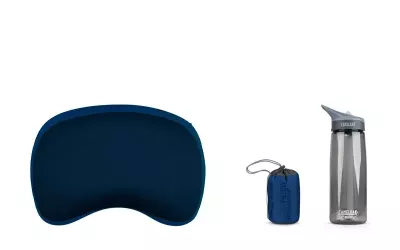 Надувна подушка Sea to Summit Aeros Premium Pillow, 11 × 34 × 24 см – Темно-синя