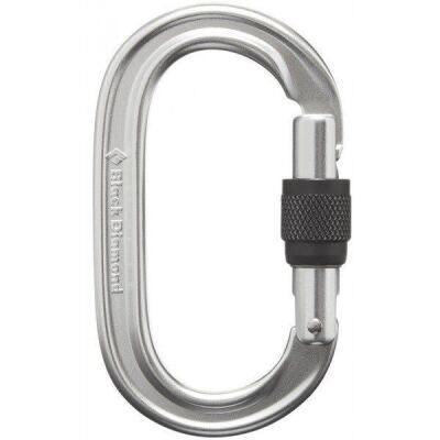 Карабін з муфтою Black Diamond Oval Keylock Screwgate, Polished