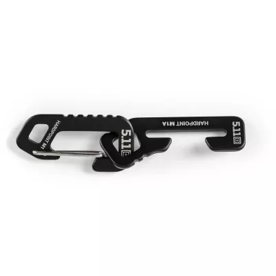 Брелок-карабін 5.11 Tactical "Hardpoint M1+MD" Black