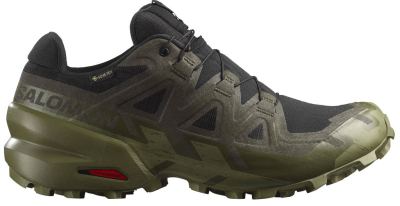 Кроссовки треккинговые Salomon Speedcross 6 Gore-Tex — Черный/зеленый