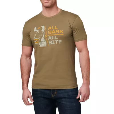 Футболка з малюнком "5.11 Tactical All Bark Zoom" RANGER GREEN