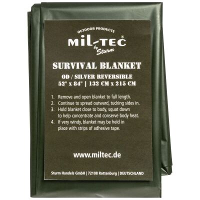 Рятувальна термоковдра Mil-Tec Survival Blanket
