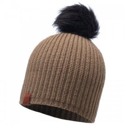 Шапка Buff Knitted Hat Adalwolf, Brown Taupe
