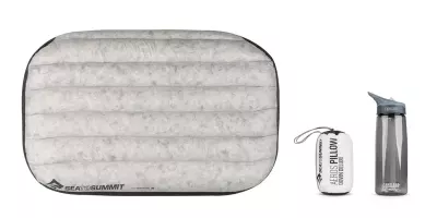 Надувная подушка с пухом Sea to Summit Aeros Down Pillow Deluxe, 12 × 59 × 38 см, Regular/Large/Deluxe – Серая