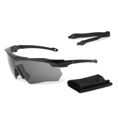 Окуляри захисні балістичні "ESS Crossbow Suppressor One Black with Smoke Gray Lense" Smoke Gray