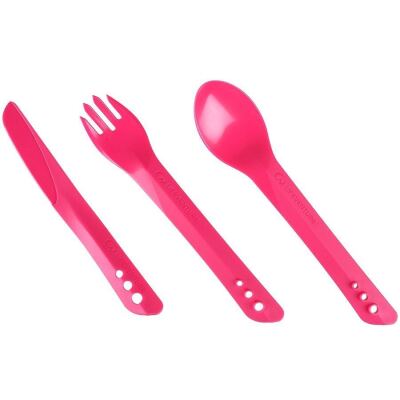 Вилка, ложка, чем Lifeventure Ellipse Cutlery, Розовый