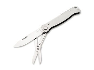 Ніж Boker Atlas Multi Silver Gen.2, клинок 67 мм, сталь Sandvik 12C27