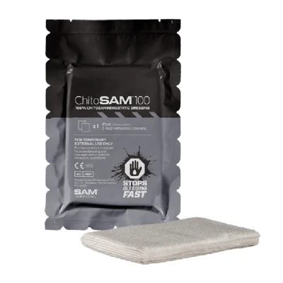 Бинт гемостатический SAM® Chitosam 100 для тампонады, 7.6 см x 1.82 м, серый Бинт гемостатический SAM® Chitosam 100 для тампонады, 7.6 см x 1.82 м, серый