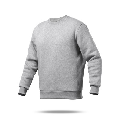 Свитшот Base Soft Sweatshirt. Свободный стиль. Цвет Серый/Gray. Размер M