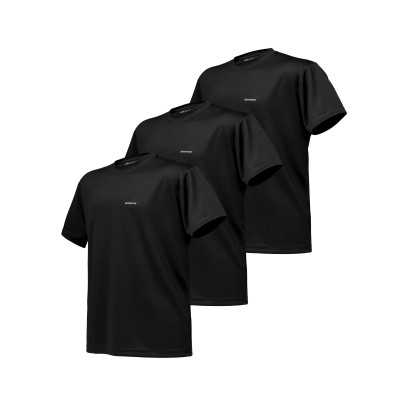 Комплект футболок (3 шт.) AIR Coolmax. Легкие и хорошо отводят влагу. Черный. Размер L