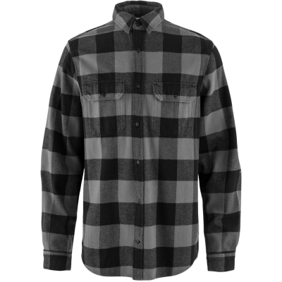 Сорочка чоловіча Fjällräven Övik Heavy Flannel Shirt, Black/Grey