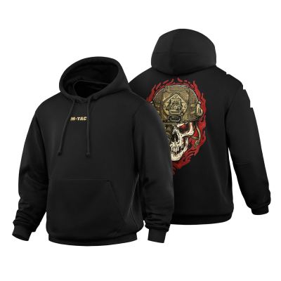 Кофта M-Tac Hoodie Worn to the bone Oversize Hard, Чорний