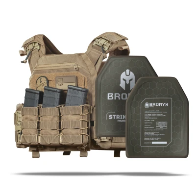 Бронежилет збільшений 5 класу (PRO) L. Вага 7.3 кг. Керамічні плити 2.98 кг. Койот