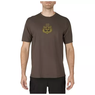 Футболка з малюнком "5.11 Owl Tee" Chocolate
