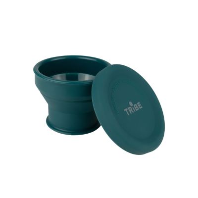 Складаний склянка Tribe Collapsible Shot 90 мл з кришкою, Темно-зелений