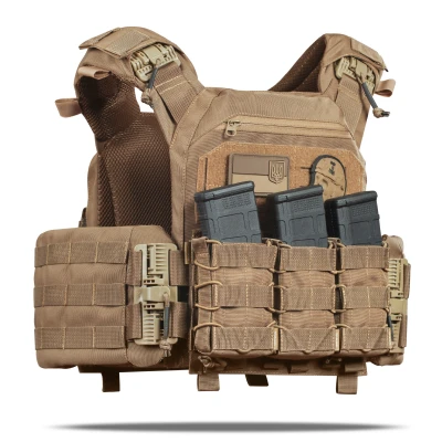 Збільшена плитоноска (PRO) під бронеплити 27х35 см. Койот Збільшена плитоноска (PRO) під бронеплити 27х35 см. Койот