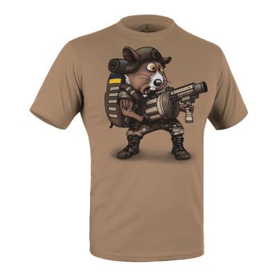 Футболка з малюнком "Hamster" Coyote Brown