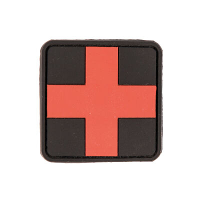 Нашивка на липучке Sturm Mil-Tec "First Aid Patch PVC 3D Large" Black