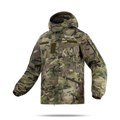 Военная куртка ВСУ с капюшоном. Армированный Rip-Stop. Мультикам