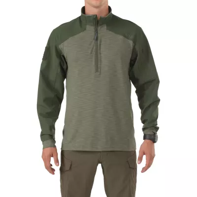 Сорочка тактична під бронежилет "5.11 RAPID RESPONSE QUARTER ZIP" TDU Green