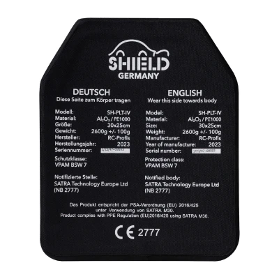 Плита керамика 6 класс Shield Germany® SK4. Вес 2.65 кг. 25х30 см. Плита керамика 6 класс Shield Germany® SK4. Вес 2.65 кг. 25х30 см.