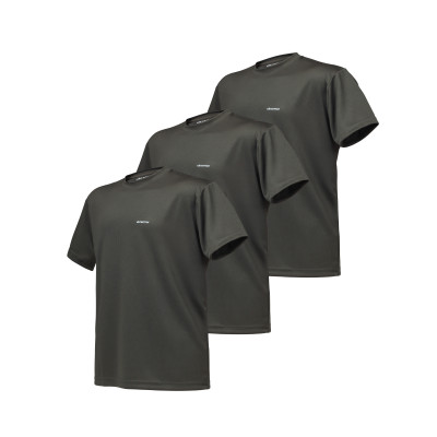 Комплект футболок (3 шт.) AIR Coolmax. Легкие и хорошо отводят влагу. Ranger green. Размер S