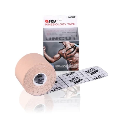 Кинезио тейп Ares Standart. Эластичная лента 5 см х 5 м. Телесный Кинезио тейп Ares Standart. Эластичная лента 5 см х 5 м. Телесный