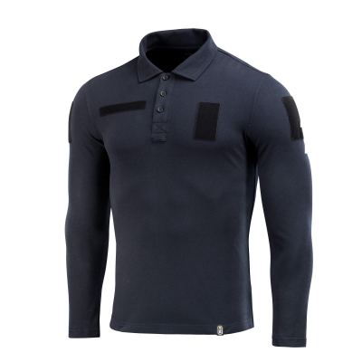 Поло тактичне M-Tac з довгим рукавом 65/35 Dark Темно, dark Navy Blue