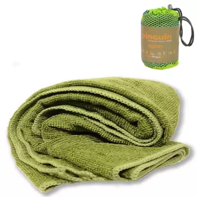 Рушник Pinguin Terry Towel, розмір S, 40 × 40 см – Олива