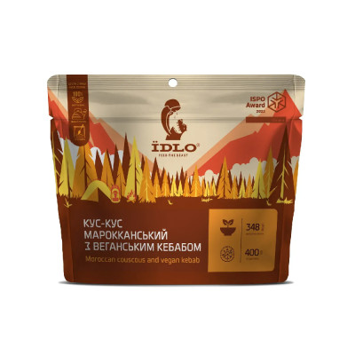 Кус-кус марокканський з веганським кебабом ЇDLO, 90 г (сухий сублімований продукт швидкого приготування)