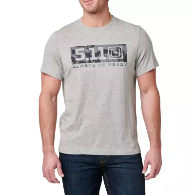 Футболка з малюнком "5.11 Tactical® Atmos Logo" Heather Grey