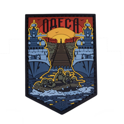 Патч (шеврон) «Одесса» от Brand Element. Мягкий ПВХ пластик. Цветной.