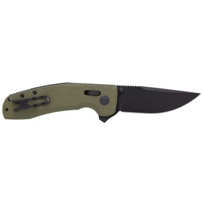 Розкладний ніж SOG TAC XR, OD Green/Straight Edge