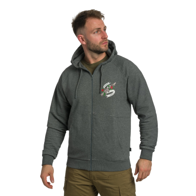 Зіп-худі Helikon-Tex Come and take it Hoodie - Fullzip. Grey