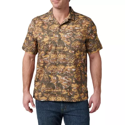 Сорочка тактична "5.11 Tactical® Adventure Print Short Sleeve Shirt" Ranger Green Neu Vay Camo
