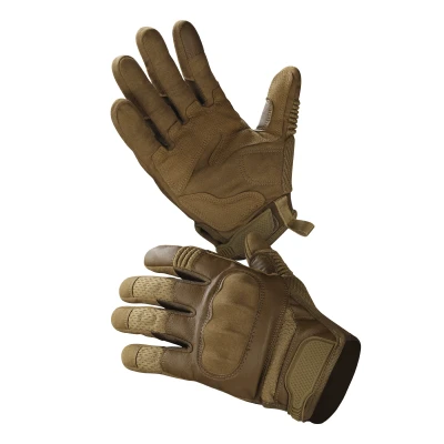 Тактические перчатки Glotac, кожаные. Усиленные вставки на косточках. Цвет Койот Тактические перчатки Glotac, кожаные. Усиленные вставки на косточках. Цвет Койот