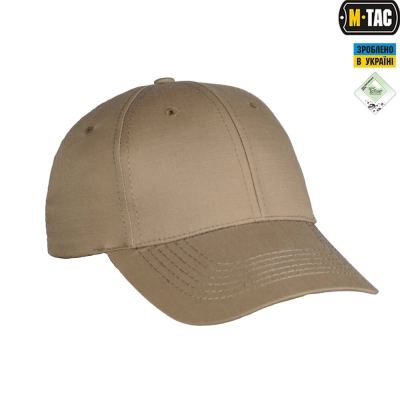 Бейсболка M-Tac Elite Flex ріп-стоп Койот