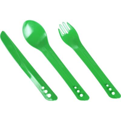 Вилка, ложка, чем Lifeventure Ellipse Cutlery, Зеленый
