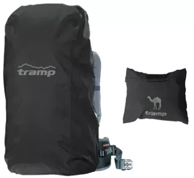 Накидка от дождя на рюкзак Tramp L 70-100 л TRP-019 чёрная, чёрный L