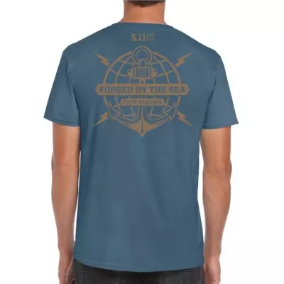 Футболка з малюнком "5.11 Tactical Forged By The Sea" Indigo