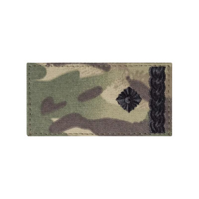 Погон ЗСУ майор (чорна нитка, на липучці). Мультикам