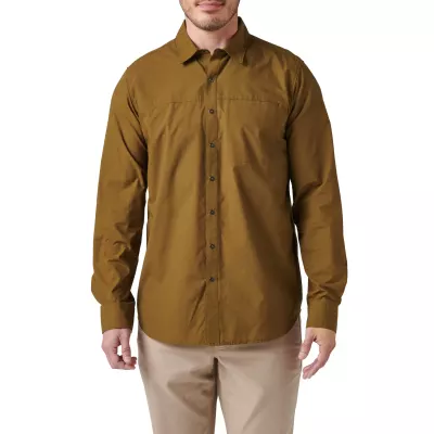 Сорочка тактична "5.11 Tactical® Igor Solid Long Sleeve Shirt" Field green