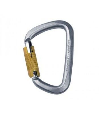 Карабін Singing Rock D Steel Triple Lock Screw Gate 50kN