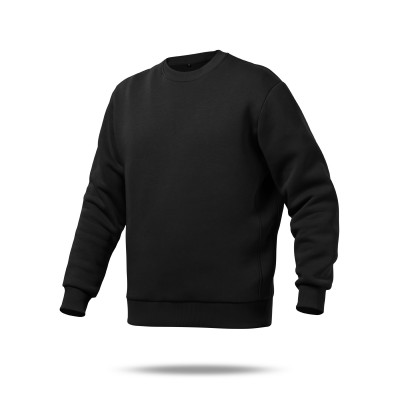Свитшот Base Soft Sweatshirt. Свободный стиль. Цвет Черный/Black. Размер S