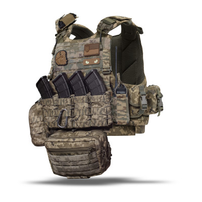 Комплект спорядження Vest Full (based on IBV) L/XL 2-го класу захисту. Піксель(мм-14)