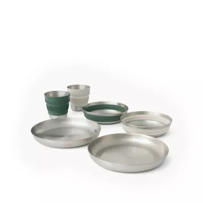 Набор посуды Sea to Summit Detour Collapsible Dinnerware Set, на 2 персоны 0.475 мл – Сталь