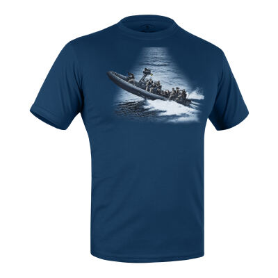 Футболка з малюнком "Boat" Light Blue