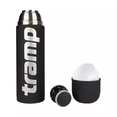 Термос Tramp Soft Touch 1.0 л, чорний 1 л
