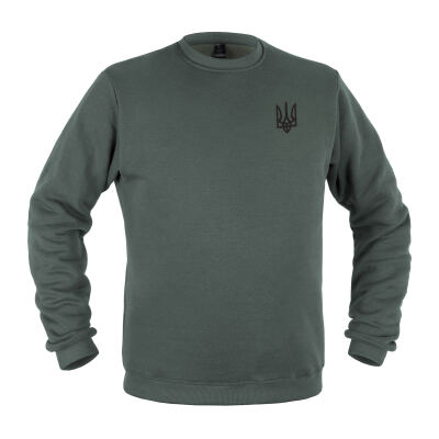 Світшот зимовий "Тризуб Logo" Foliage Green