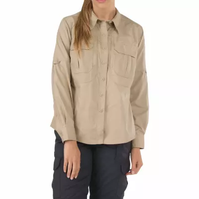 Рубашка тактическая женская "5.11 Women's TACLITE® Pro Long Sleeve Shirt" TDU Khaki